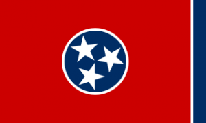 Flag of the State of Tennessee Image is from Wikimedia Commons