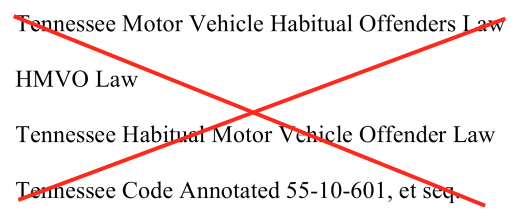 News Alert For Tennessee Motor Vehicle Habitual Offenders - DUI News Blog